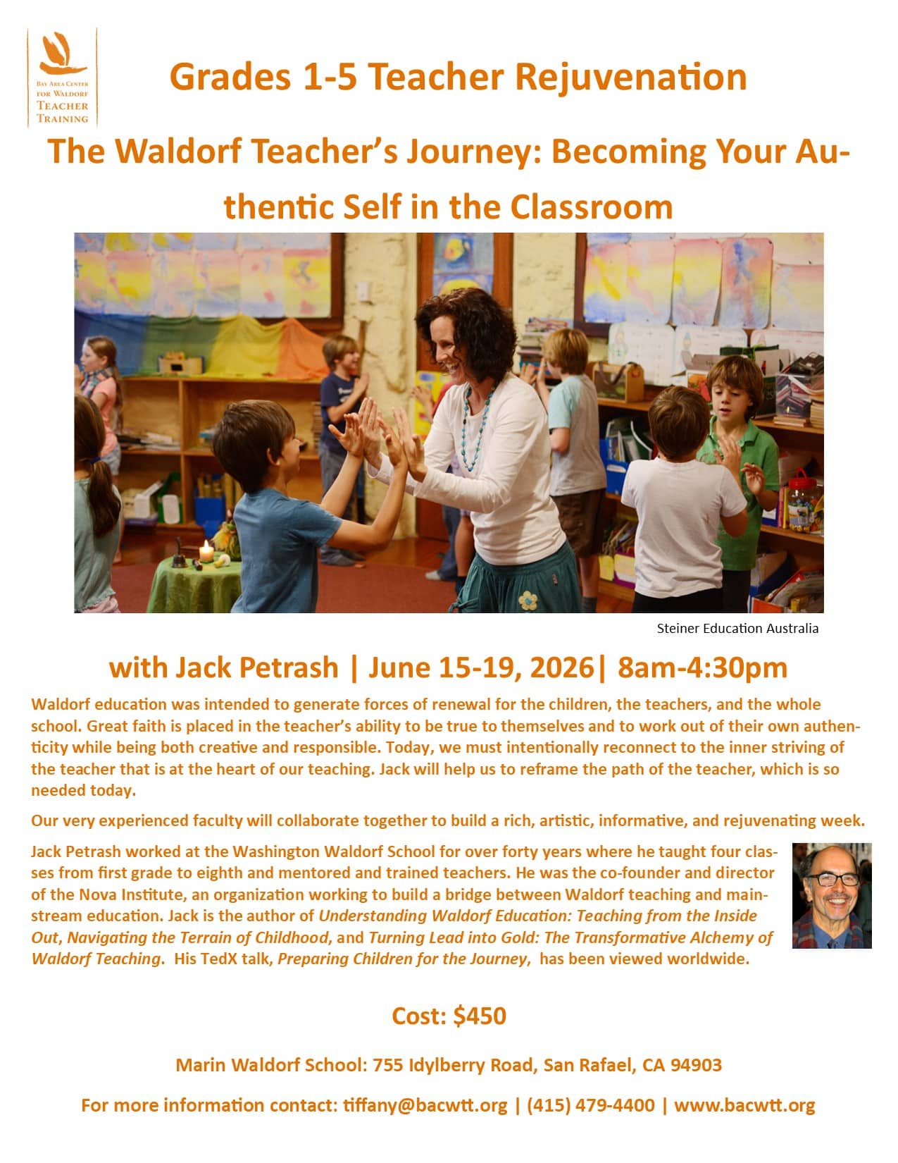The Waldorf Teacher's Journey, Bay Area Center for Waldorf Teacher Training