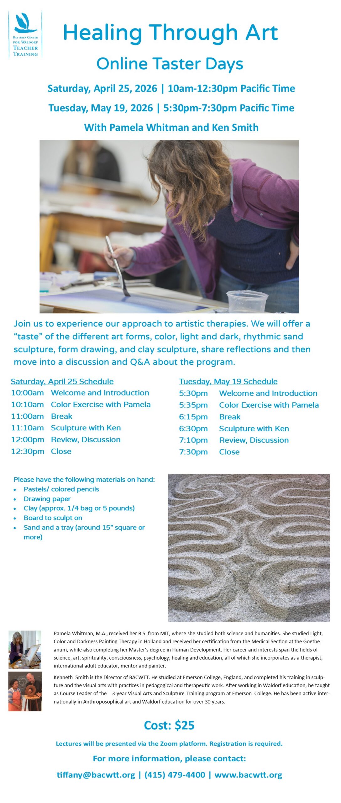 Healing Through Art Online Taster, Bay Area Center for Waldorf Teacher Training