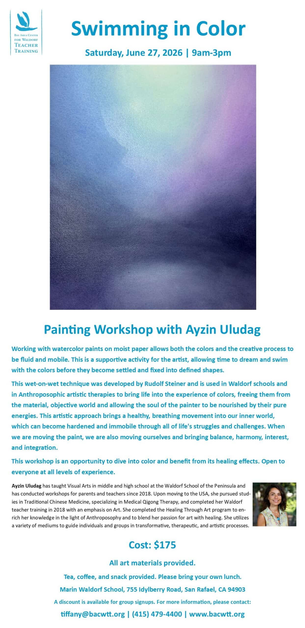 Swimming in Color, Bay Area Center for Waldorf Teacher Training