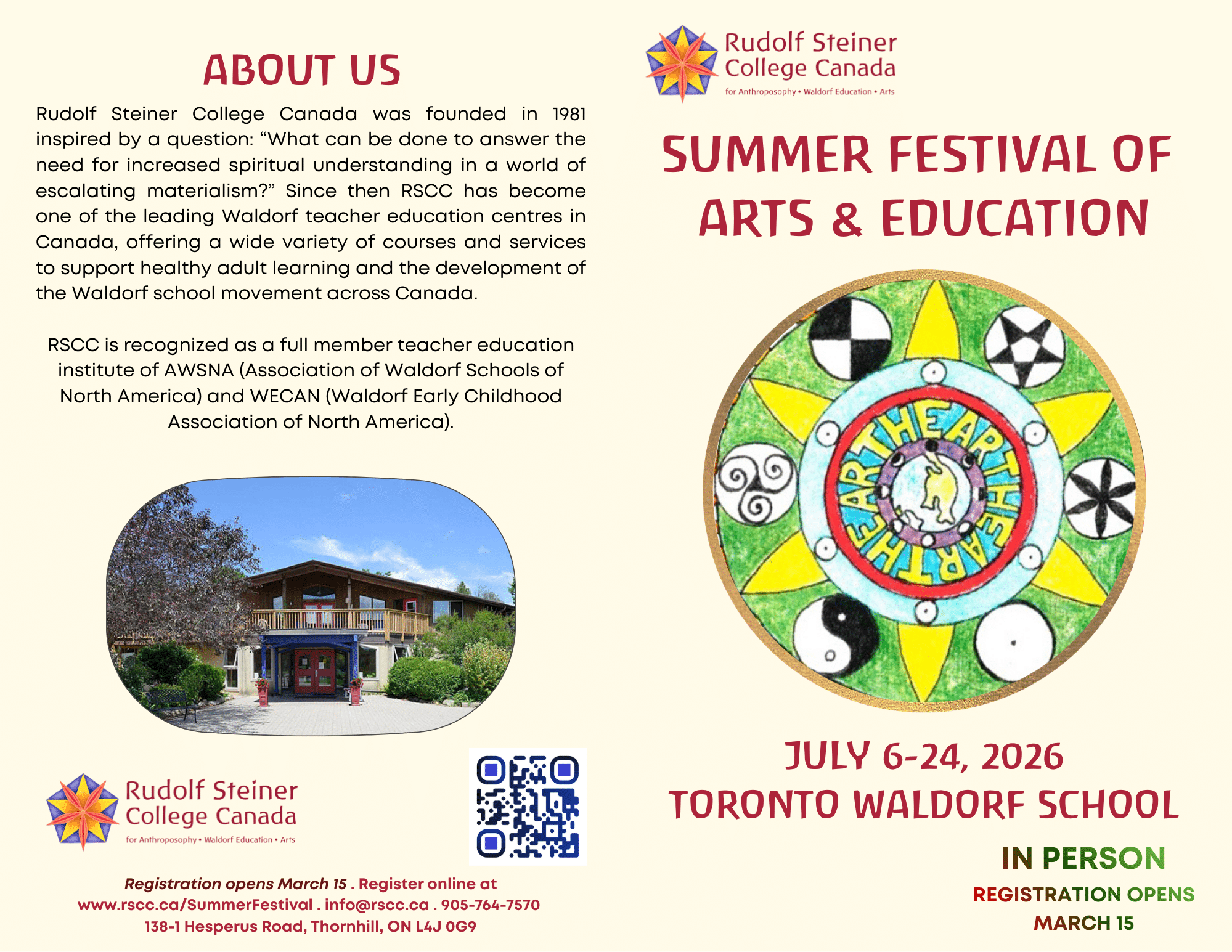 RSCC Summer Festival of the Arts & Education